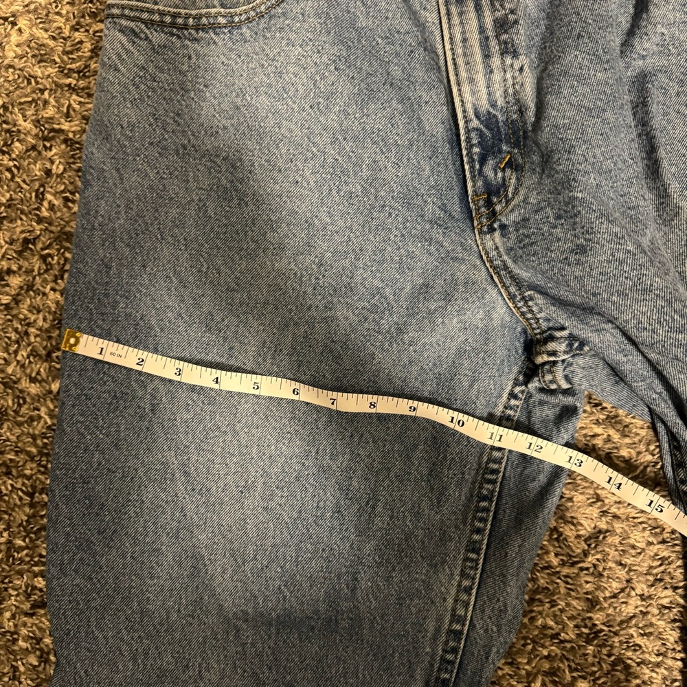 Levi Signature Relaxed Straight/Wide Leg Medium Wash Jeans Size W36 L32 - Picture 10 of 11